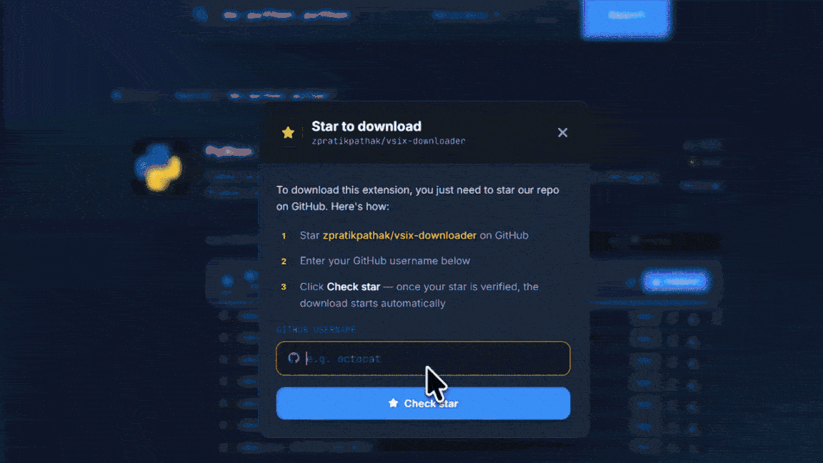Step-by-step: how to star the repo on GitHub
